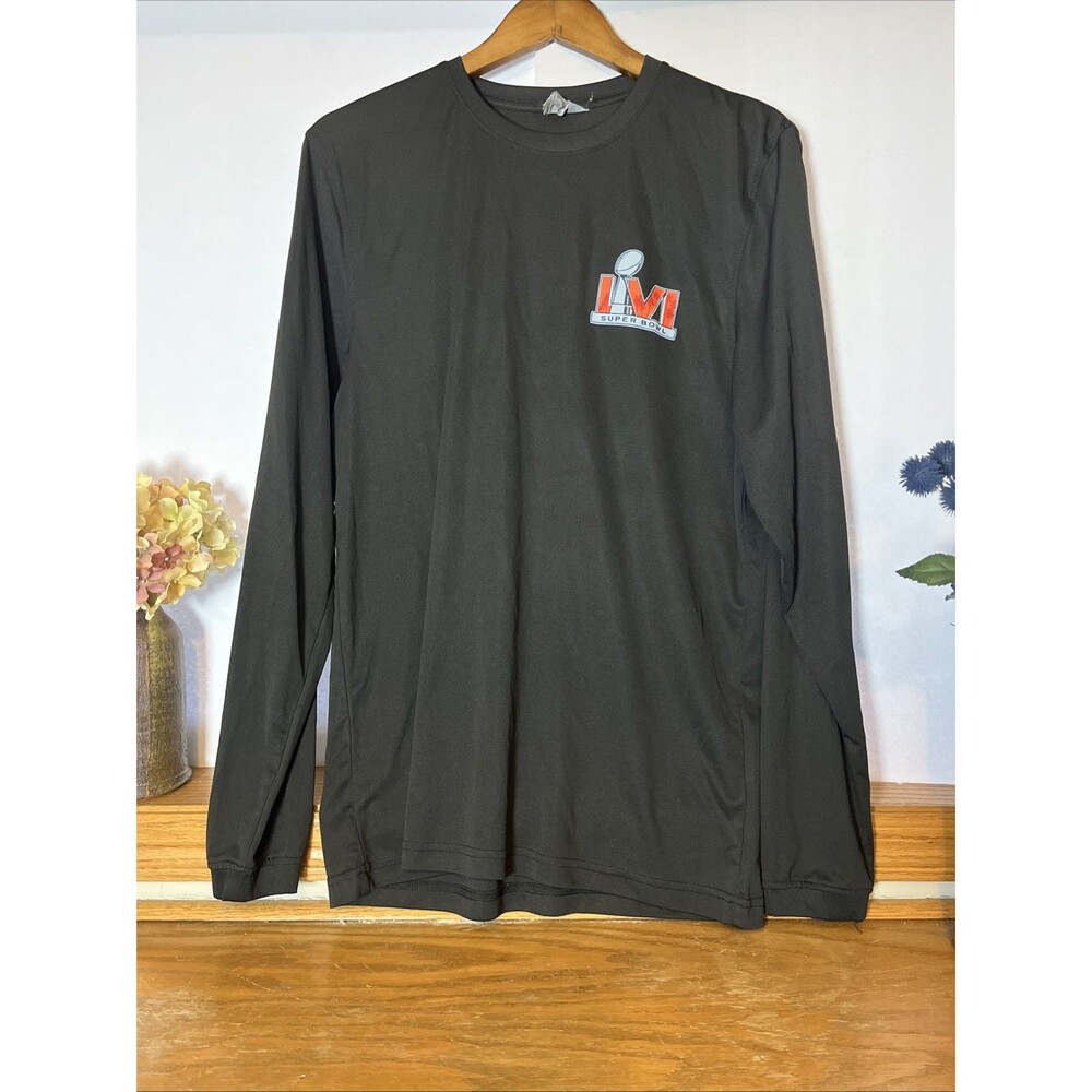 Clique Super Bowl LVI Men's Long Sleeve Shirt Black Large